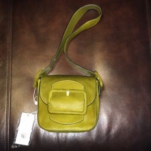 Beautiful Pea Green; Calf Hair; Tory Burch Handbag